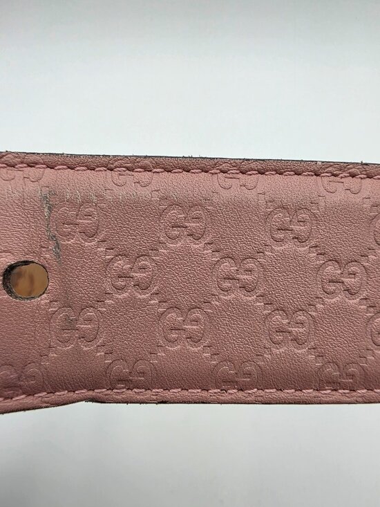 Gucci Microguccissima Leather Belt in Dusty Rose main image 11